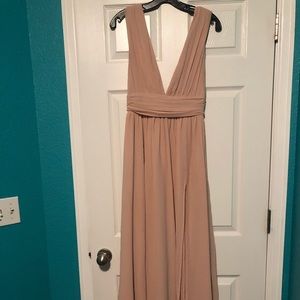 Lulu’s Heavenly Hues Blush Maxi Dress